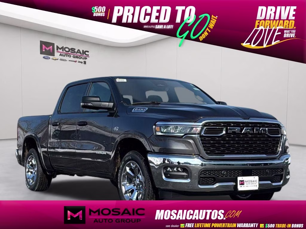 2026 Granite Crystal Metallic Clearcoat Ram 1500 Big Horn/Lone Star 4X4 Truck
