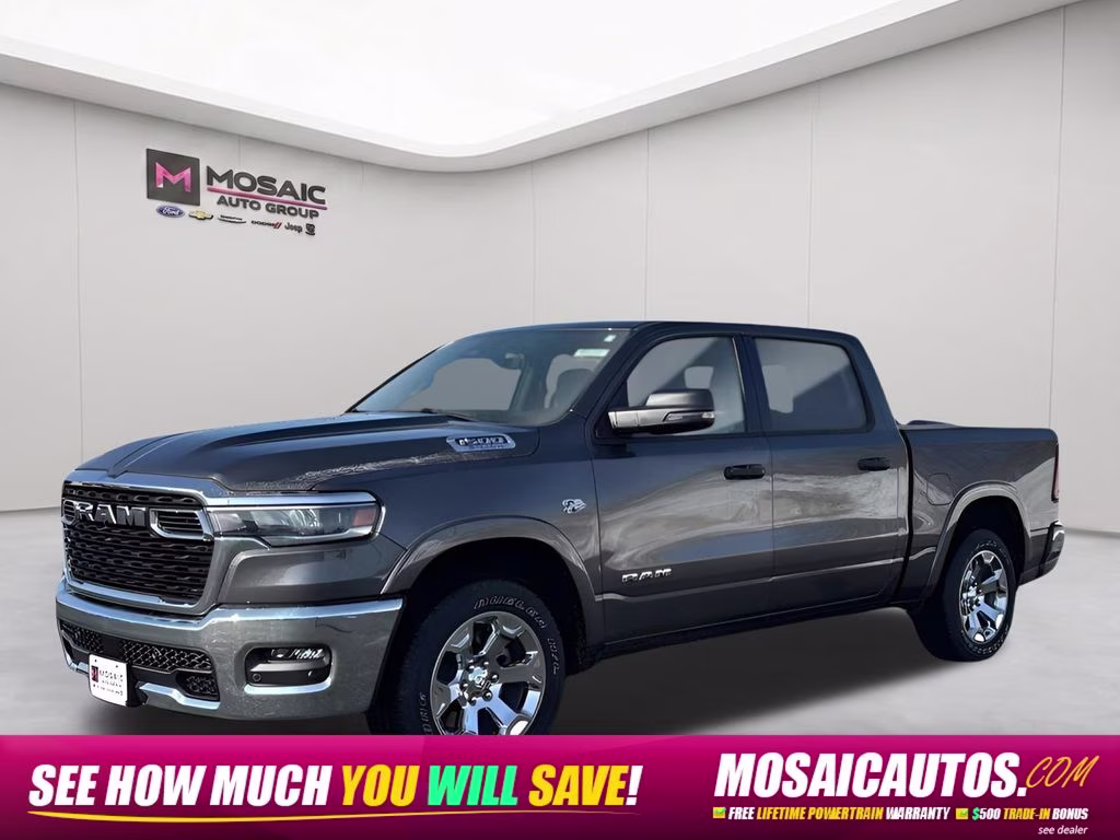 2026 Granite Crystal Metallic Clearcoat Ram 1500 Big Horn/Lone Star 4X4 Truck