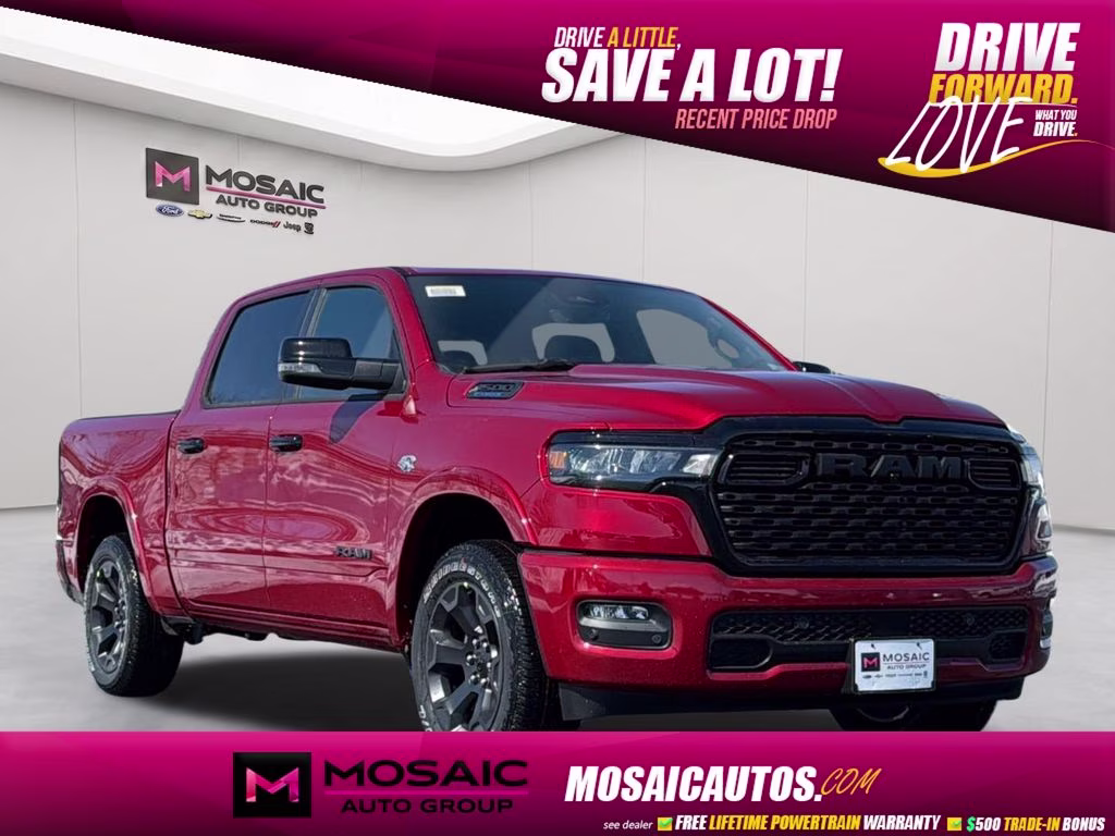 2026 Molten Red Pearlcoat Ram 1500 Big Horn/Lone Star 4X4 Truck