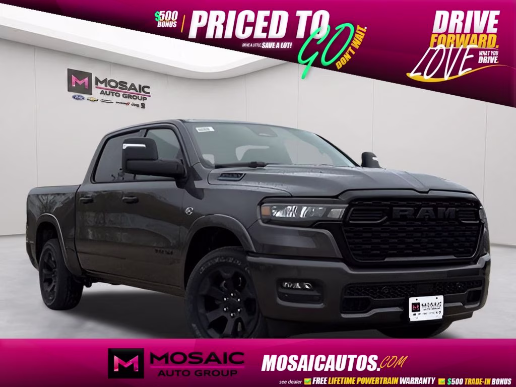 2026 Granite Crystal Metallic Clearcoat Ram 1500 Big Horn Night Edition 4X4 Truck