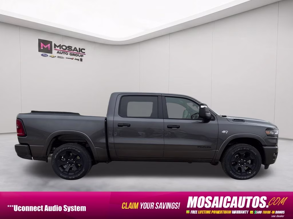 2026 Granite Crystal Metallic Clearcoat Ram 1500 Big Horn Night Edition 4X4 Truck