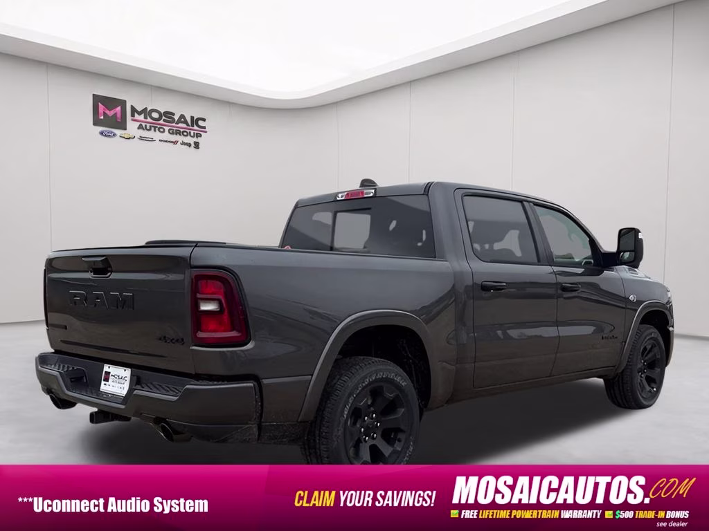 2026 Granite Crystal Metallic Clearcoat Ram 1500 Big Horn Night Edition 4X4 Truck