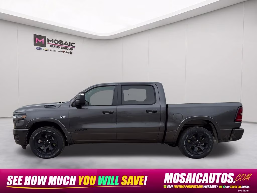 2026 Granite Crystal Metallic Clearcoat Ram 1500 Big Horn Night Edition 4X4 Truck