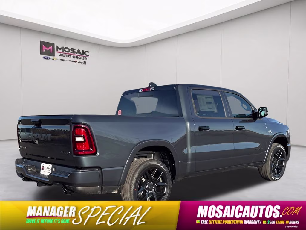 2026 Forged Blue Metallic Ram 1500 Laramie 4X4 Truck