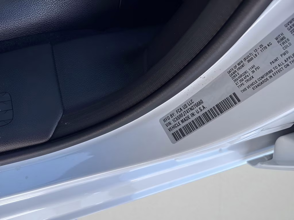 2026 Ivory White Tri-Coat Pearlcoat Ram 1500 Laramie Night Edition 4X4 Truck