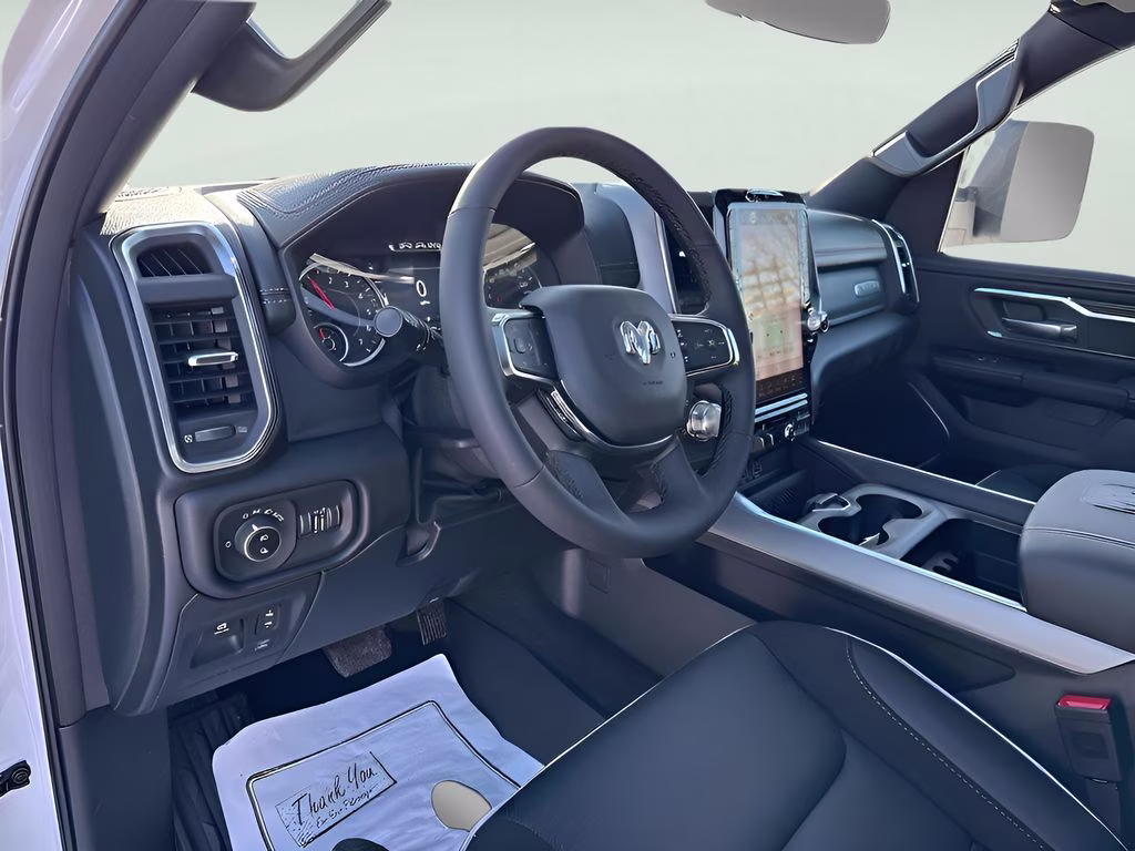 2026 Ivory White Tri-Coat Pearlcoat Ram 1500 Laramie Night Edition 4X4 Truck