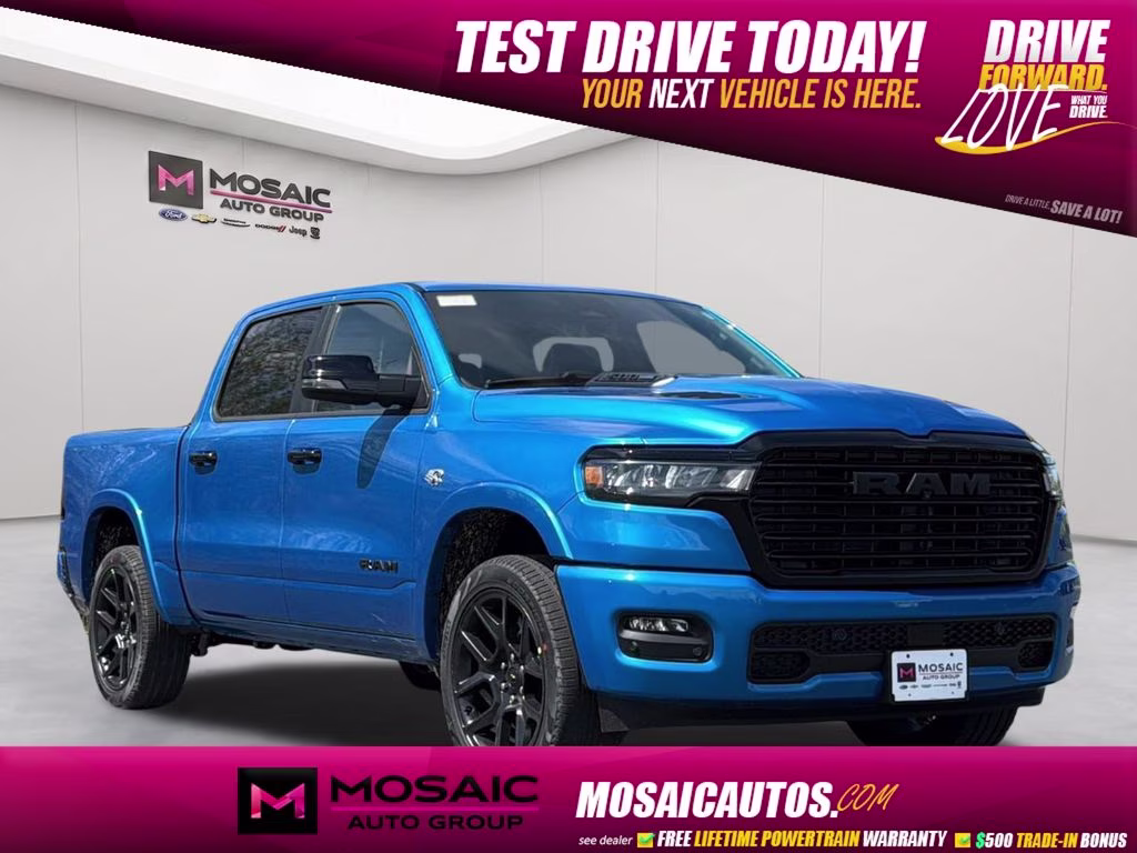 2026 Hydro Blue Pearlcoat Ram 1500 Laramie 4X4 Truck