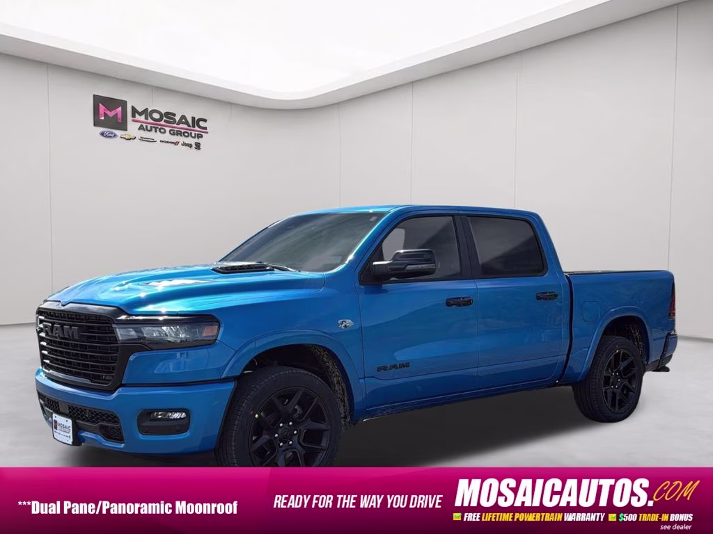 2026 Hydro Blue Pearlcoat Ram 1500 Laramie 4X4 Truck