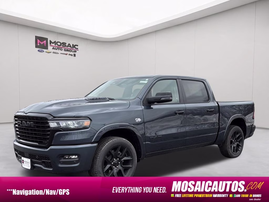 2026 Forged Blue Metallic Ram 1500 Laramie 4X4 Truck