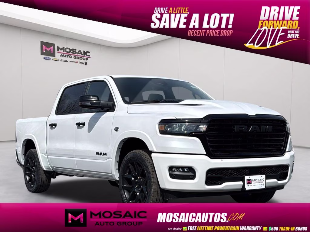 2026 Ivory White Tri-Coat Pearlcoat Ram 1500 Laramie 4X4 Truck