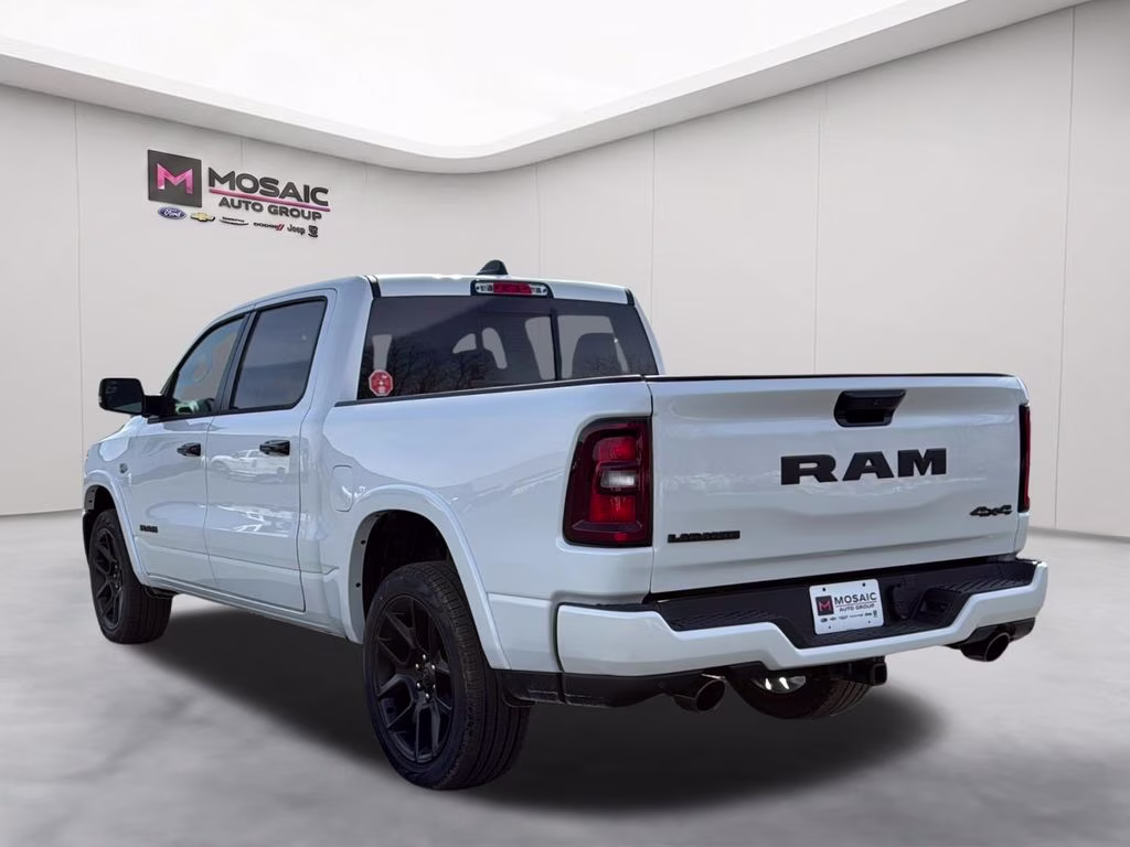 2026 Ivory White Tri-Coat Pearlcoat Ram 1500 Laramie 4X4 Truck