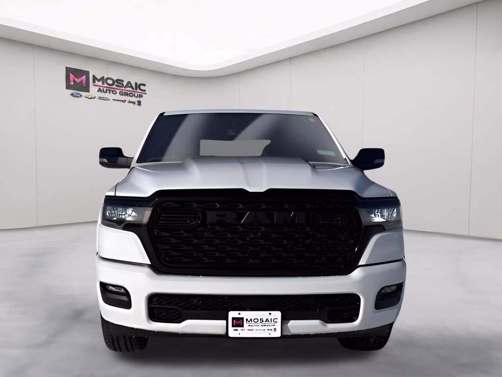 2026 Ivory White Tri-Coat Pearlcoat Ram 1500 Laramie Night Edition 4X4 Truck