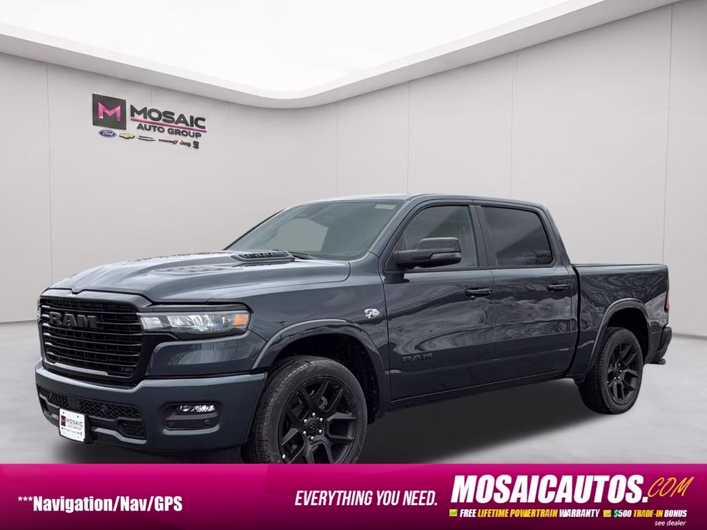 2026 Forged Blue Metallic Ram 1500 Laramie 4X4 Truck