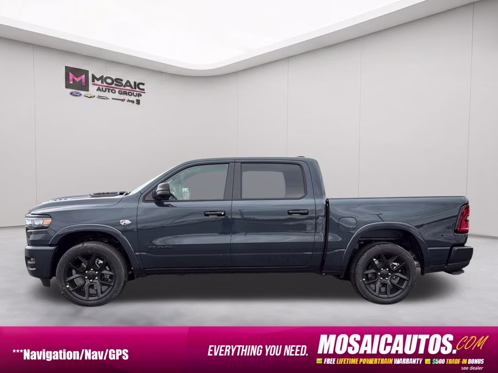 2026 Forged Blue Metallic Ram 1500 Laramie 4X4 Truck