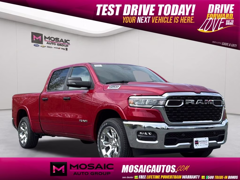 2026 Molten Red Pearlcoat Ram 1500 Big Horn/Lone Star 4X4 Truck