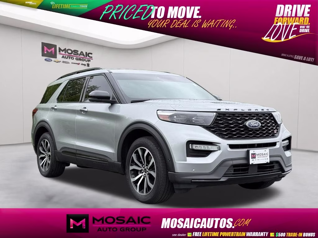 2020 Silver Metallic Ford Explorer ST 4X4 SUV