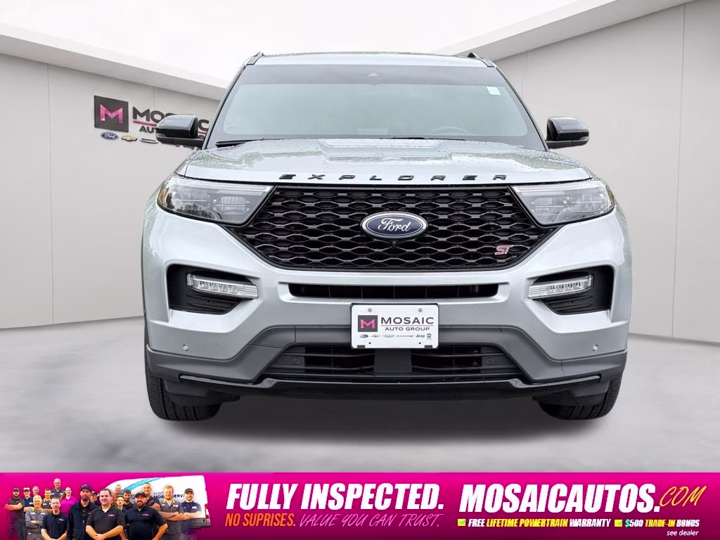 2020 Silver Metallic Ford Explorer ST 4X4 SUV
