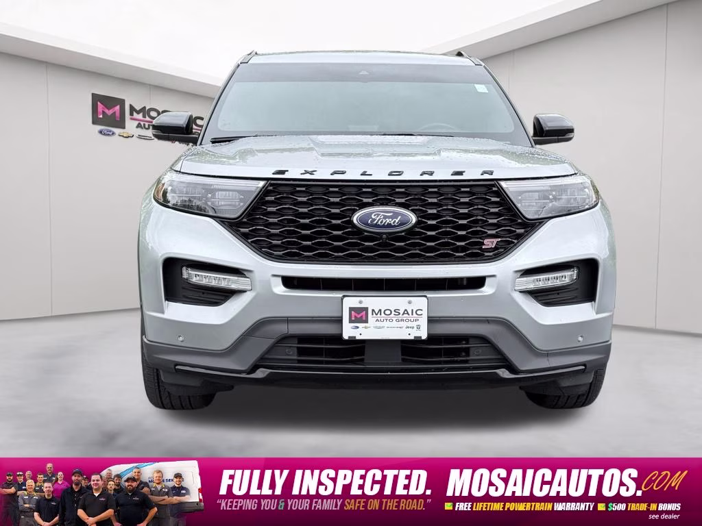 2020 Silver Metallic Ford Explorer ST 4X4 SUV