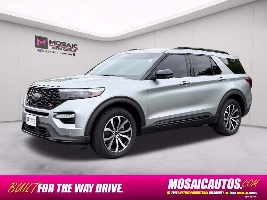 2020 Silver Metallic Ford Explorer ST 4X4 SUV