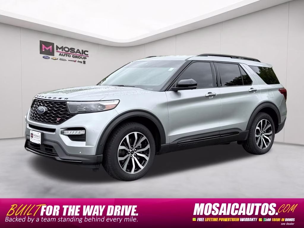 2020 Silver Metallic Ford Explorer ST 4X4 SUV
