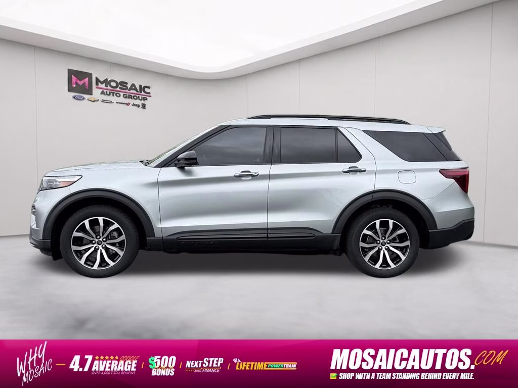 2020 Silver Metallic Ford Explorer ST 4X4 SUV