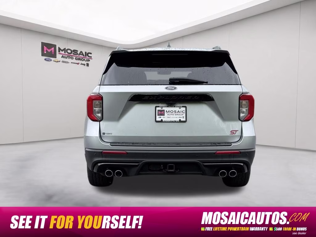 2020 Silver Metallic Ford Explorer ST 4X4 SUV