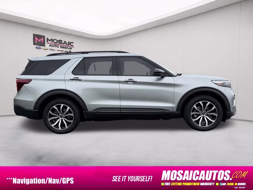 2020 Silver Metallic Ford Explorer ST 4X4 SUV