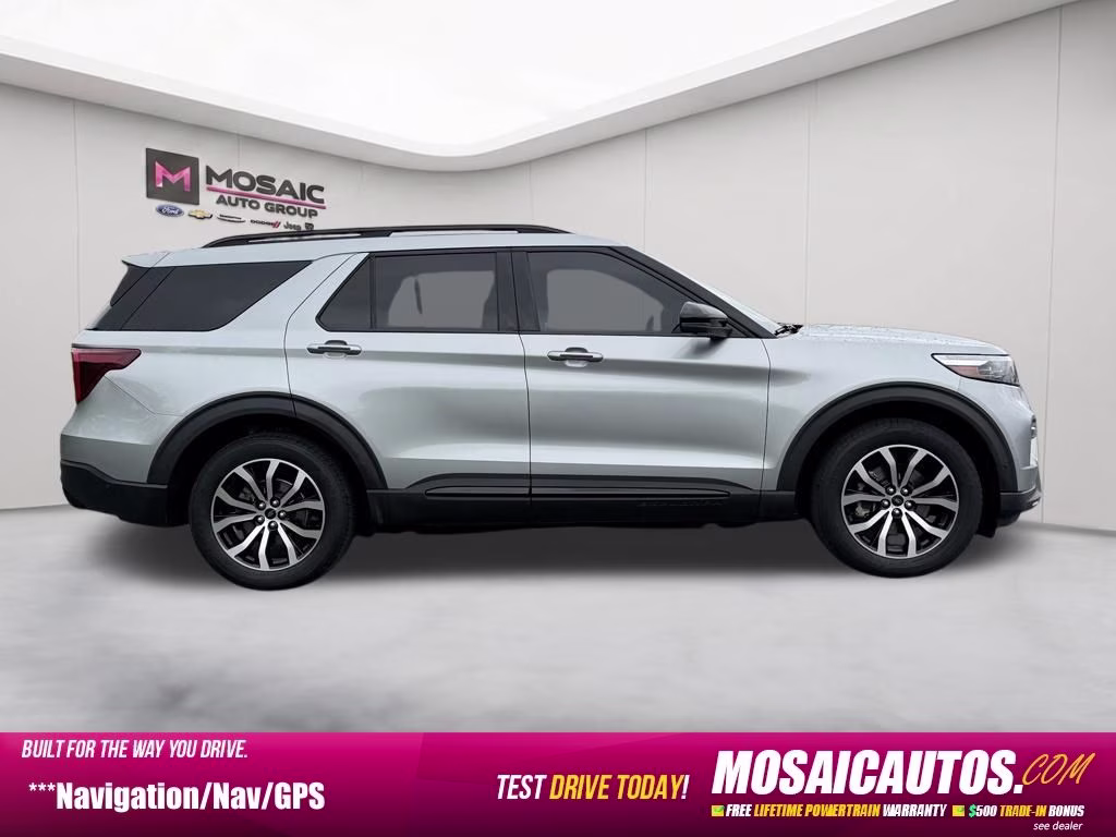2020 Silver Metallic Ford Explorer ST 4X4 SUV