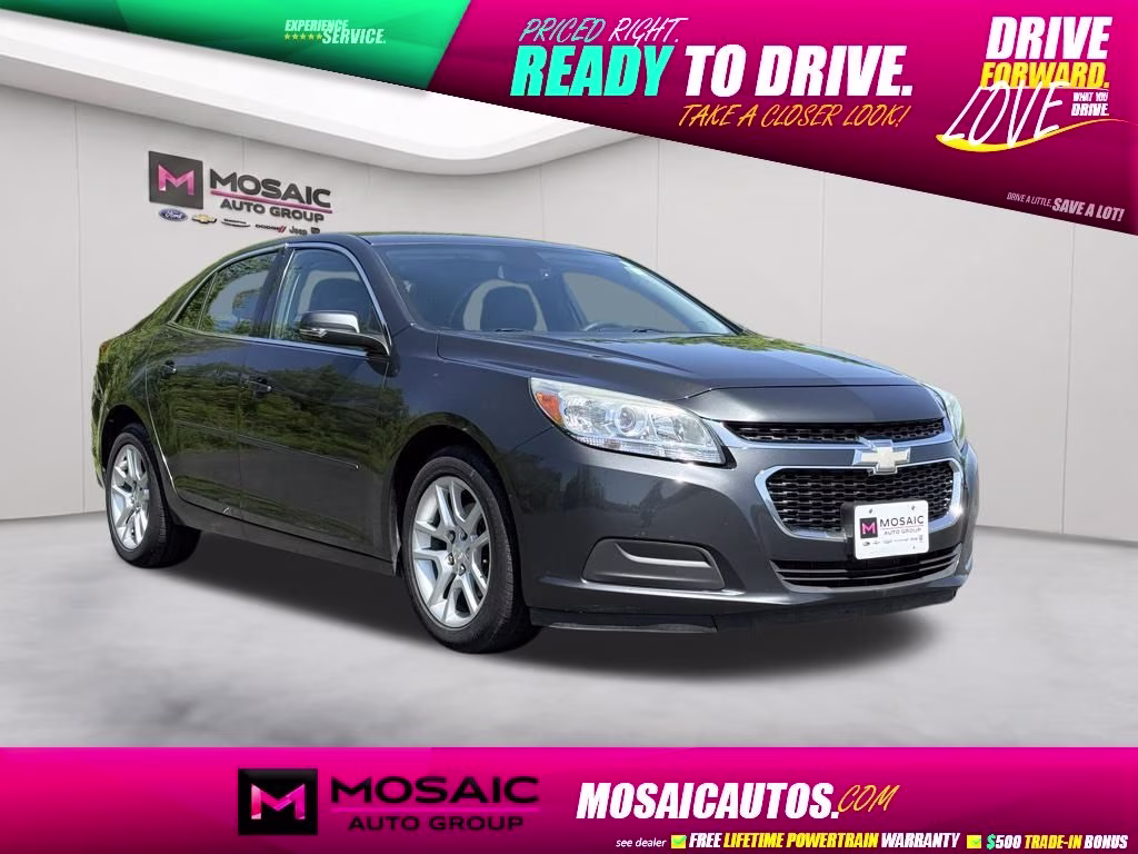 2015 Ashen Gray Metallic Chevrolet Malibu LT 1LT FWD Sedan