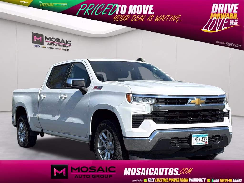 2023 Summit White Chevrolet Silverado 1500 LT 4X4 Truck