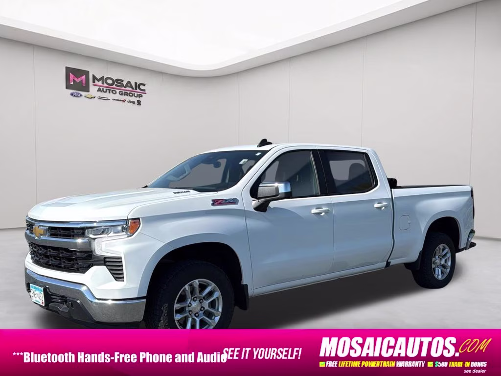2023 Summit White Chevrolet Silverado 1500 LT 4X4 Truck