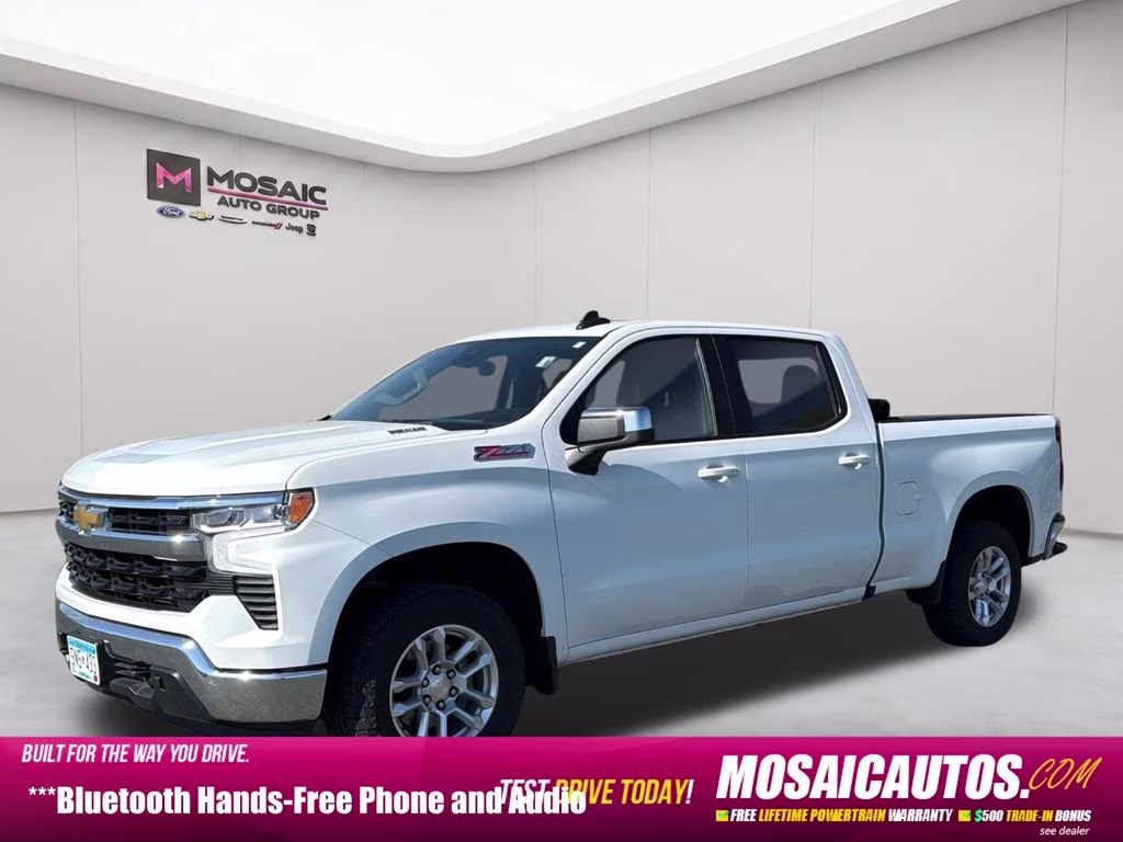 2023 Summit White Chevrolet Silverado 1500 LT 4X4 Truck