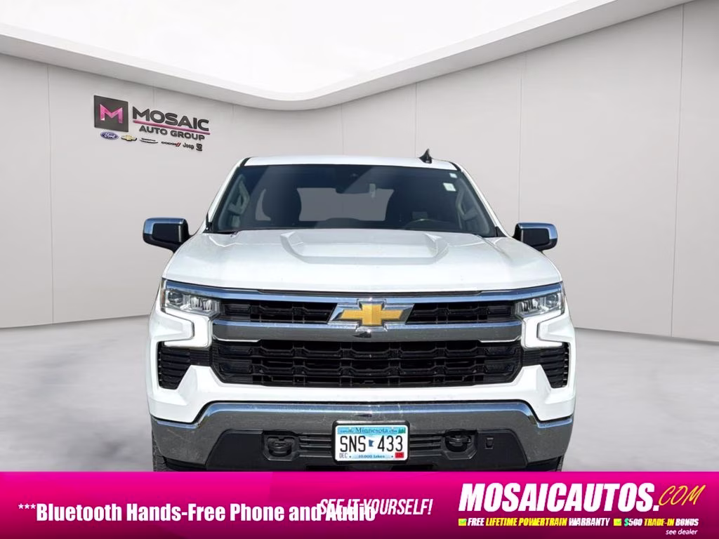 2023 Summit White Chevrolet Silverado 1500 LT 4X4 Truck