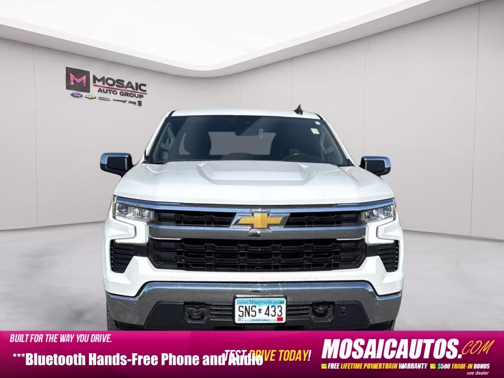 2023 Summit White Chevrolet Silverado 1500 LT 4X4 Truck