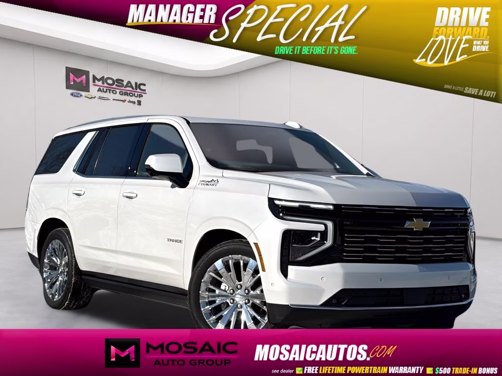 2025 Iridescent Pearl Tricoat Chevrolet Tahoe High Country AWD 4X4 SUV