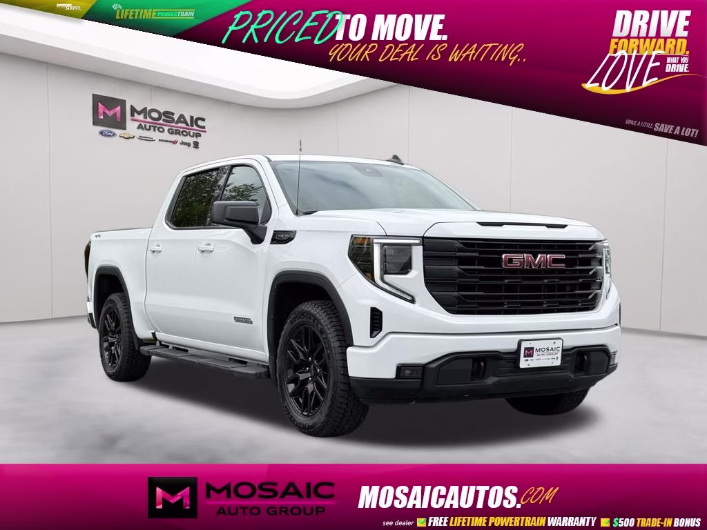 2025 White GMC Sierra 1500 Elevation 4X4 Truck