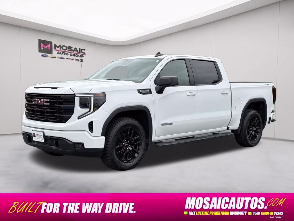 2025 White GMC Sierra 1500 Elevation 4X4 Truck