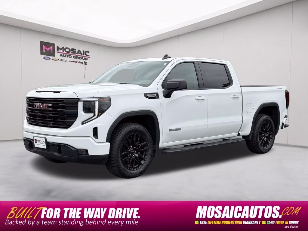 2025 White GMC Sierra 1500 Elevation 4X4 Truck