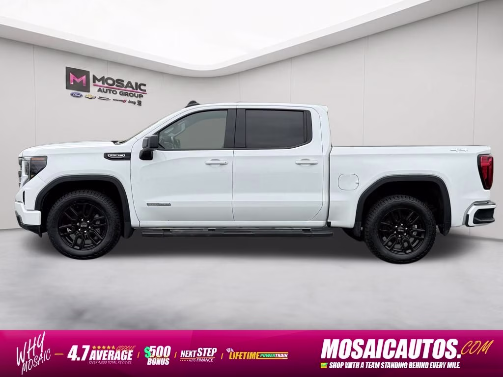 2025 White GMC Sierra 1500 Elevation 4X4 Truck