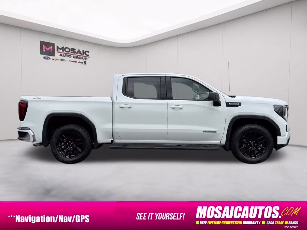2025 White GMC Sierra 1500 Elevation 4X4 Truck