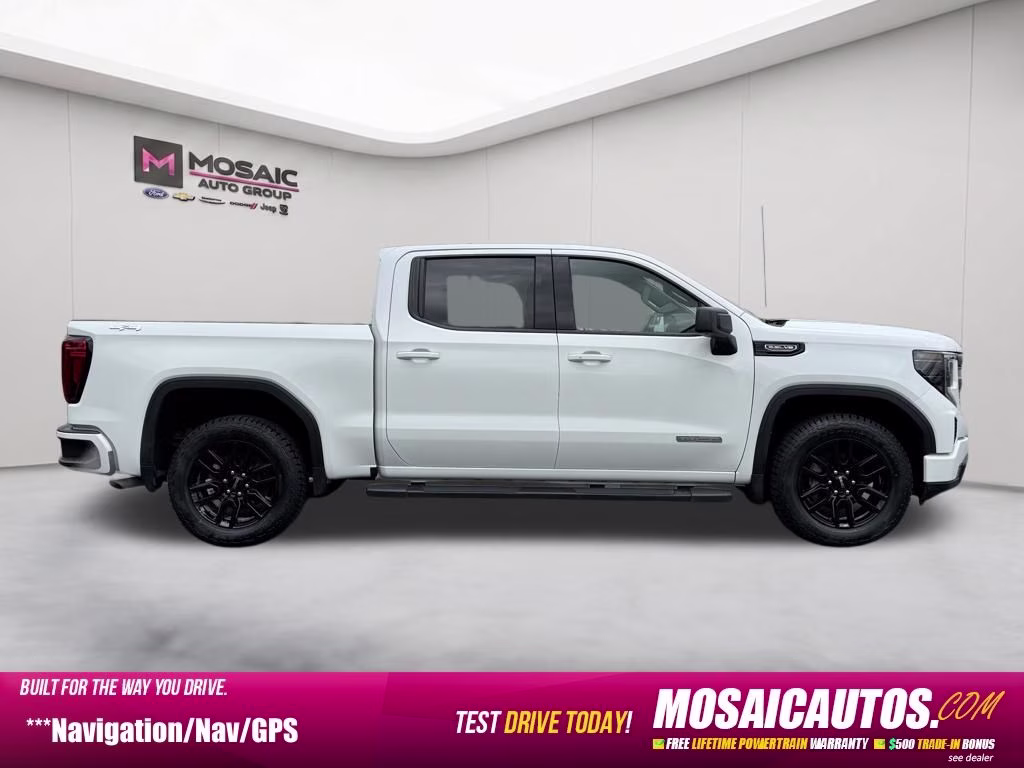 2025 White GMC Sierra 1500 Elevation 4X4 Truck