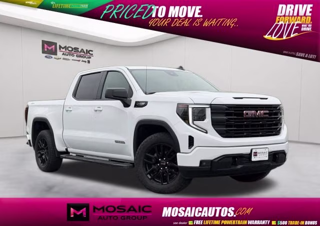 2025 White GMC Sierra 1500 Elevation 4X4 Truck