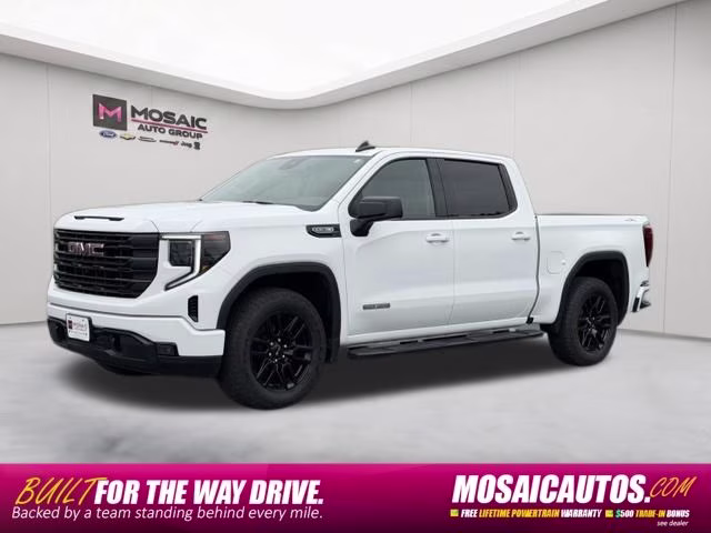 2025 White GMC Sierra 1500 Elevation 4X4 Truck