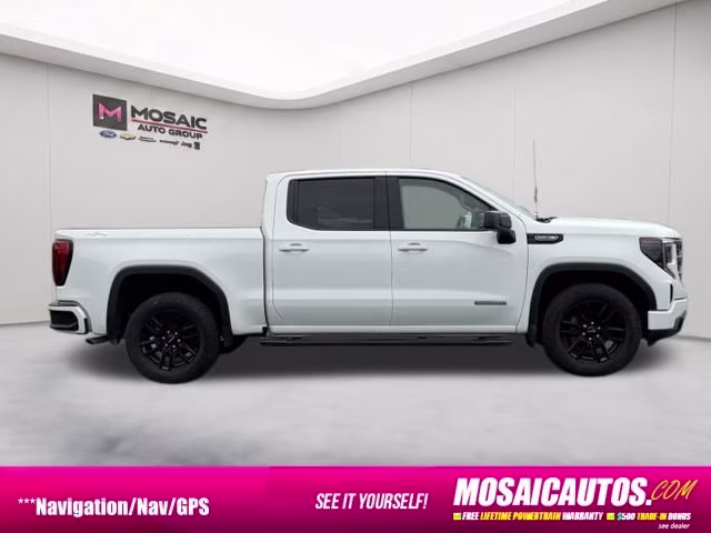 2025 White GMC Sierra 1500 Elevation 4X4 Truck