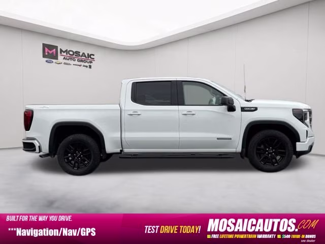2025 White GMC Sierra 1500 Elevation 4X4 Truck