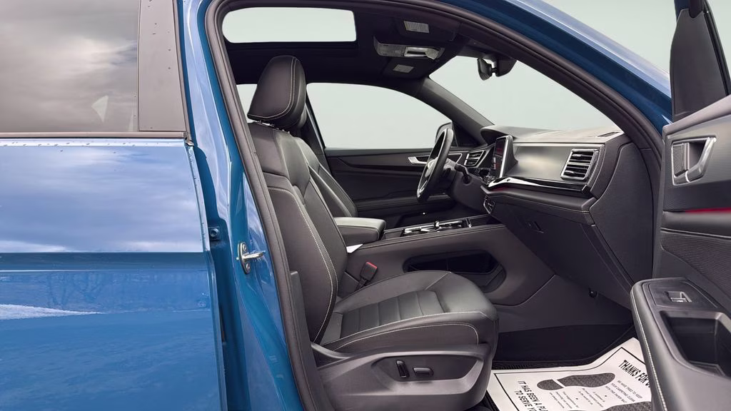 2025 Blue Metallic Volkswagen Atlas Cross Sport 2.0T SEL R-Line Black AWD SUV