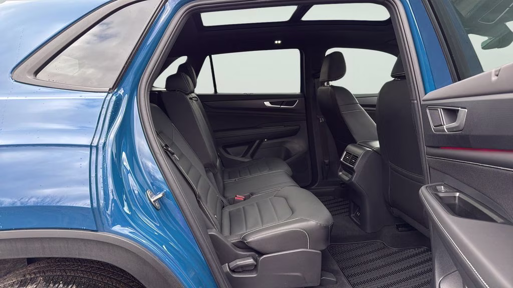 2025 Blue Metallic Volkswagen Atlas Cross Sport 2.0T SEL R-Line Black AWD SUV