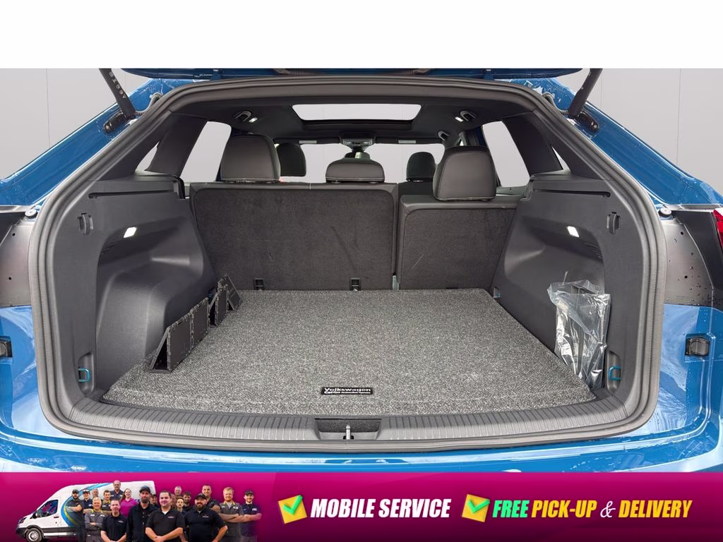 2025 Blue Metallic Volkswagen Atlas Cross Sport 2.0T SEL R-Line Black AWD SUV