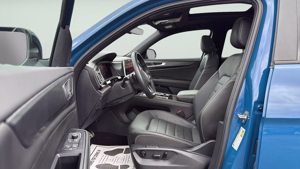 2025 Blue Metallic Volkswagen Atlas Cross Sport 2.0T SEL R-Line Black AWD SUV