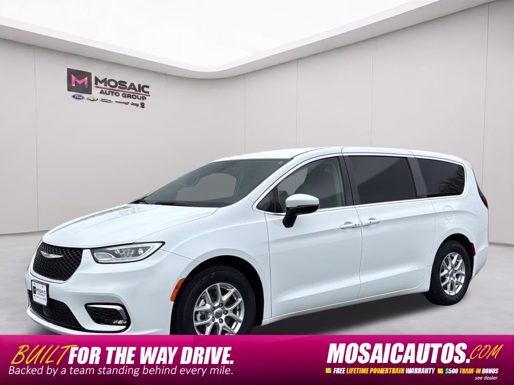 2023 Bright White Clearcoat Chrysler Pacifica Touring L FWD Van
